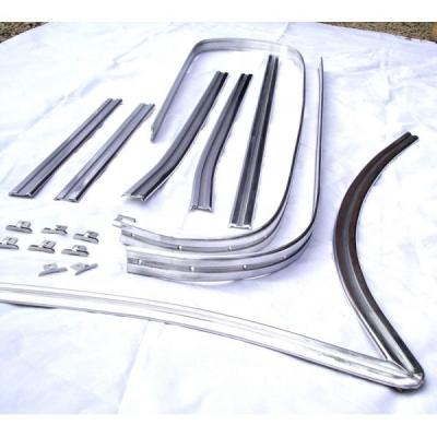 China Deluxe Type - 2 Bus / Aluminum Conveyor Line Trim Kit Fit Splitscreen 1964-1967 In Full Polish for sale