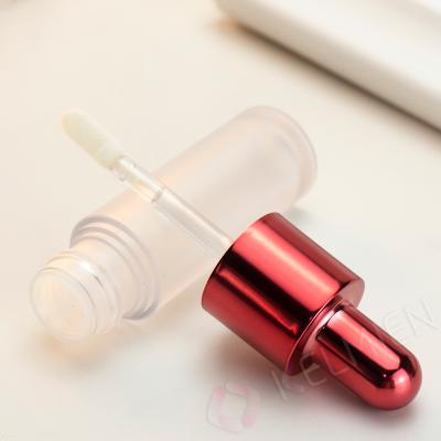 China Luxury Dropper Shape Lip Gloss Applicator Customize Lip Gloss Tube Tube Wholesale Cosmetic Container for sale