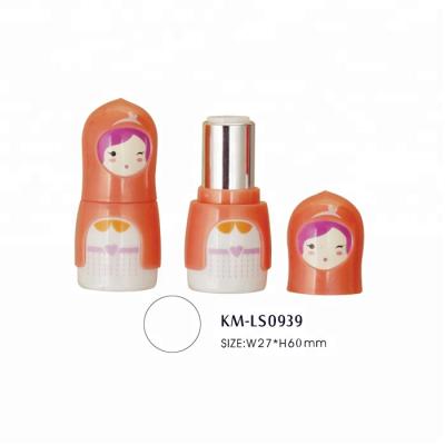 China Cute Unique Empty Lipstick Container Cosmetics Plastic Lip Balm Hot Stamping for sale