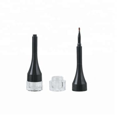 China Cosmetics Gel Eyeliner Plastic Empty Bottle With Brush for sale