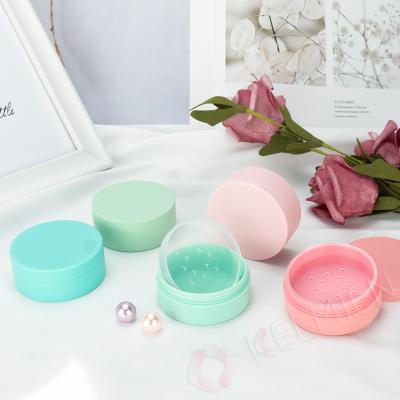 China Makeup Powder Box Loose Cream Jar With Sieve 2021 Popular Empty Powder Box Compact Sales 20g Container for sale