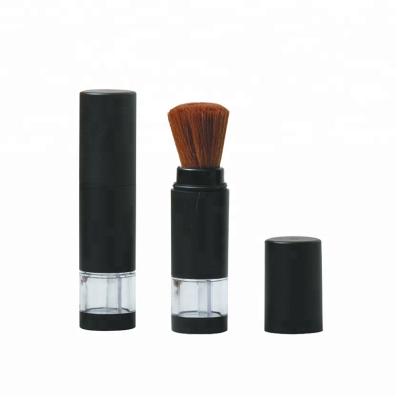 China Loose Empty Powder / Blusher Makeup Powder Packaging With Retractable Brush for sale