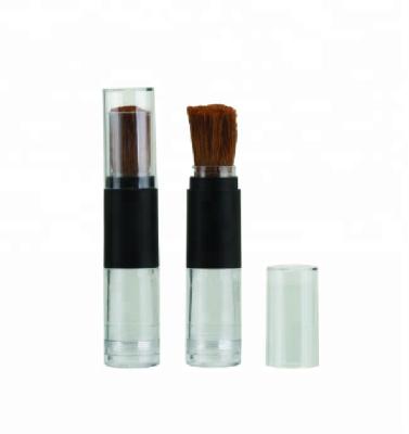 China Refillable Transparent Custom Loose Powder Tube With Brush for sale