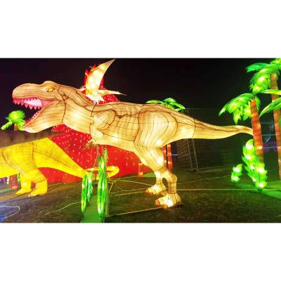 China New Year Chinese Traditional Indoor Outdoor Tyrannosaurus Rex Lantern For Sale Dinosaur Large Lantern for sale