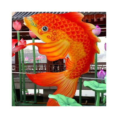 China New Year Decoration Fish Indoor High Quality Chinese Animal Lanterns Outdoor Demonstration for sale