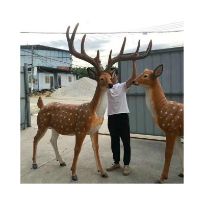 China Functional Custom Life Like Simulation Live Animal For Amusement Park Realistic Animatronic Reindeer Model Room Christmas Decoration for sale