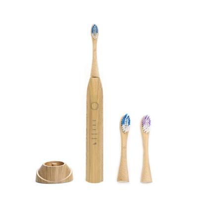 China 2022 Natural Eco-friendly Smart Bamboo Wood Electric Toothbrush Best Selling Eco Friendly Amazon Eco Bambu Charcoal Toothbrush for sale