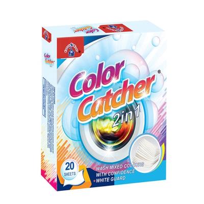 China Hot Sale Product Disposable Color Cloth Grabber Color Catcher Laundry Absorbing Sheets for sale