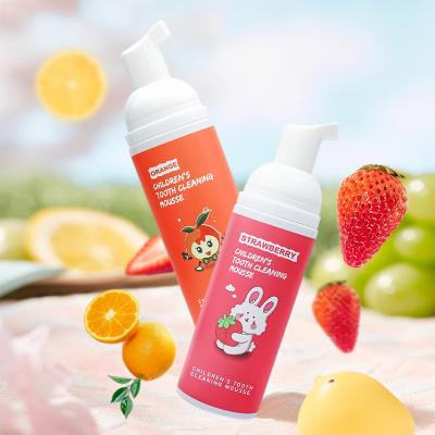 China Children's Whitening Customized Cool Foam Many Flavors Cleansing Foam Swallowable Portable Cleaning Toothpaste for sale