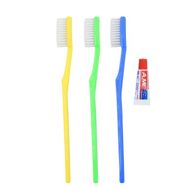 China Disposable Soft Bristle With Travel Toothbrush With Toothpaste And Brush Interdental Case Adult Toothbrush for sale