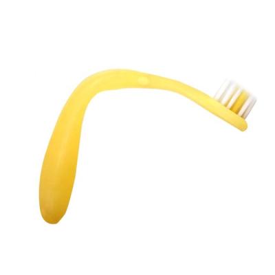 China Custom Cute Soft Cute Bendable Toothbrush Handle Toddler Baby Toothbrush With Protector for sale