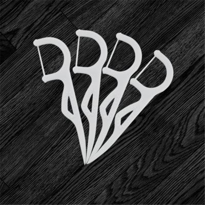 China Wholesale Disposable Organic Natural Biodegradable Vegan Safety Eco Friendly Kids Dental Floss Picks With Logo for sale