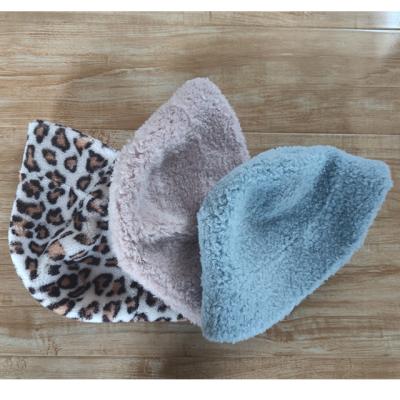 China 2021 New COMMON Artificial Fur Wool Ladies Bucket Hat for sale