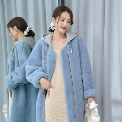 China Plus size 2020 autumn and winter new fashion warm and comfortable casual 100% pure wool ladies fur coat for sale