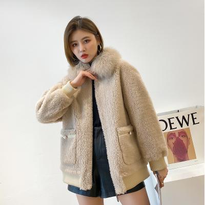 China New Wool Collar Long Size Fox Fur Women's Clothing 100% More Style for sale