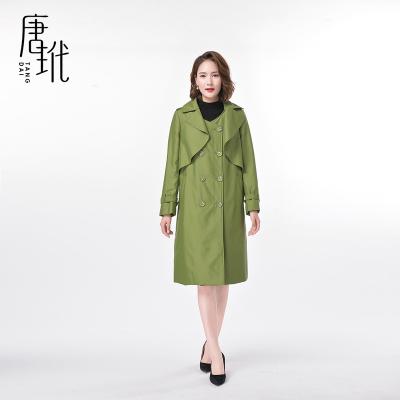 China Long Winter Green Women's Silk Lightweight Warm Anti-Wrinkle Down Jacket for sale