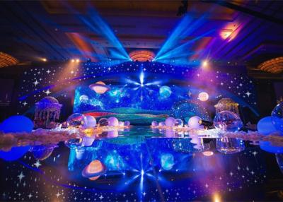 China Indoor Full Color Stage Background Led Display Screen SMD 3528 25600dots / m2 for sale