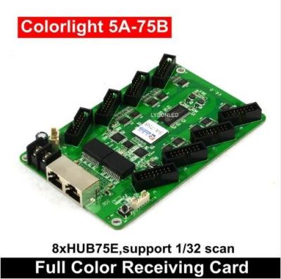 China Colorlight 5A-75BSynchronous Receiving Card 8xHub75E Scan 1/32 Full Color LED Video Display Receiving Card for sale