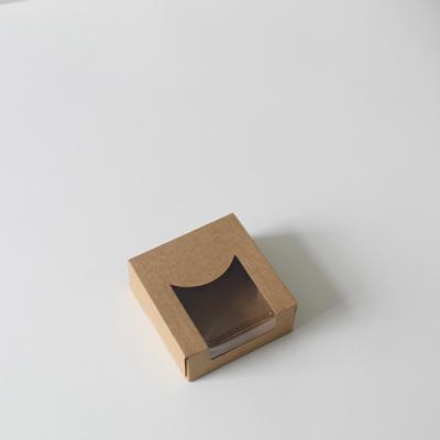 China Recyclable Sushi Take Away Box , Kraft Paper Box With Window , Disposable Sushi Packing Box for sale