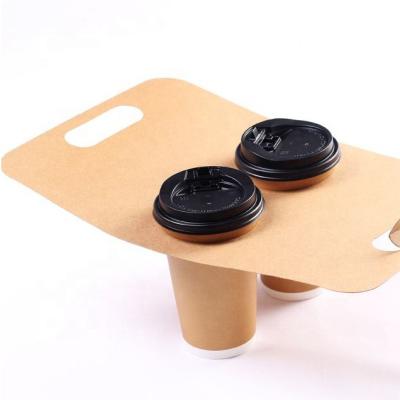 China Recyclable paper cup holder with customer logo for sale