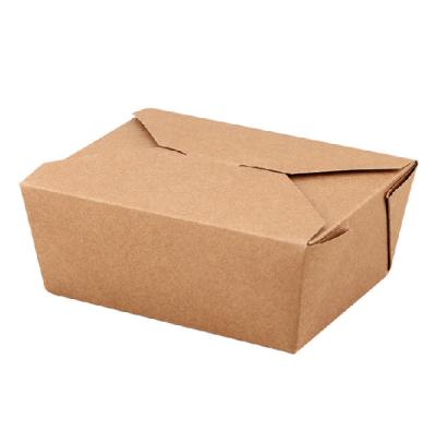 China Recyclable Hot Selling Disposable Packaging Box, Kraft Paper Box, Food Paper Box for sale