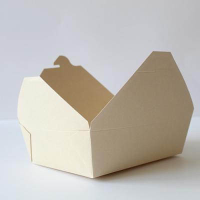 China Disposable Fast Food Container Box De Food Paper Materials Recycled Biodegradable Paper for sale