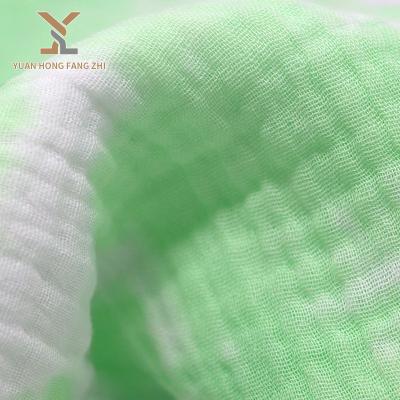 China Directly double faced factory link wholesale dye 100 cotton gauze fabric double muslin gauze fabric for sale