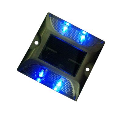 China IP68 Waterproof 6LED Indicator Traffic warning Light Solar Road Stud floor light for sale