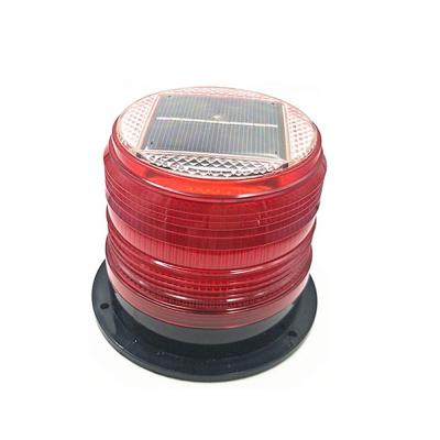 China LED Solar Strobe Warning Light Flashing Construction Safety Road Barricade Traffic Signal Beacon Lamp Waterproof Automatically for sale