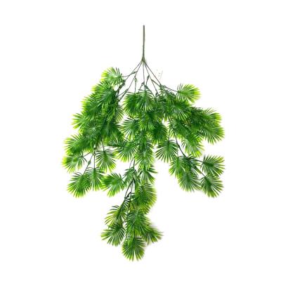 China Environmentally friendly simple outdoor wall decoration simulation green plant shoulder leaf wall hanging for sale