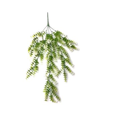 China Environmentally friendly artificial wall hanging grass white pine green plant indoor and outdoor decoration for sale