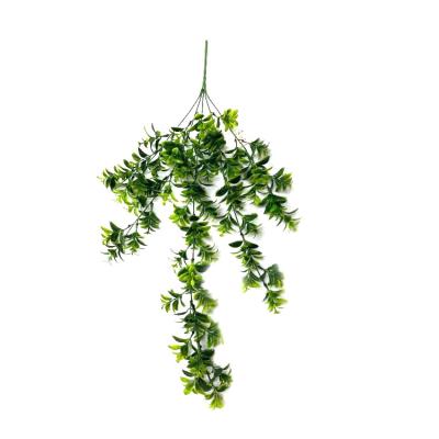 China Environmentally Friendly 12 Leaf Green Plant Wall Hanging Hotel Decoration Artificial Home Decoration for sale