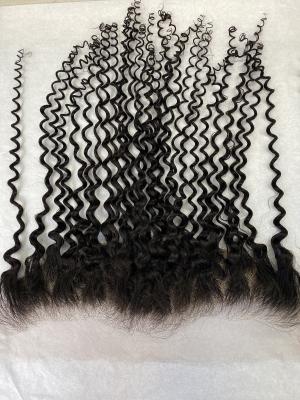 China Deep Curly Lace Frontal Vietnamese Hair, Human Hair 13x4 Transparent HD Lace Frontal and Closure for sale