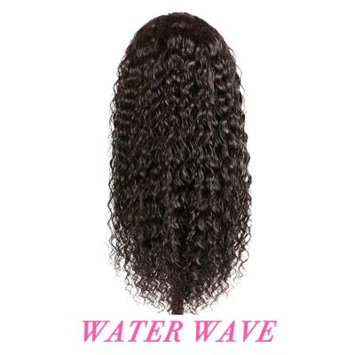 China Water Wave 5x5 Lace Closure Wig transparent Lace Frontal Human Hair Wigs for sale