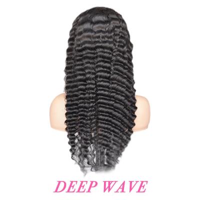 China 100% Remy Human Hair 5x5 Deep Wave Human Hair Lace Front Wigs for Black Women for sale