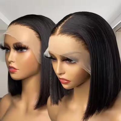 China Lace Frontal Wig 13X4 HD LACE FRONTAL Closure Wig Ready To Wear Straight Human Hair Wig for sale