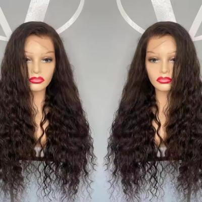 China Deep Water Wave Lace Front Human Hair Wigs Pre Plucked  Human Hair Wig for sale