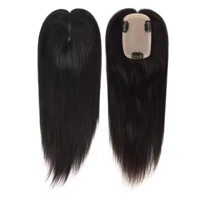 China Silk Base Wig Topper Human Hair Wig 100% Unprocessed Virgin Cuticle Aligned Human Hair for sale