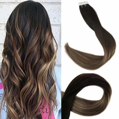 China Factory Direct Best Quality Pu Tape Extension Indian Skin Weft Remy Hair 100% Human Hair Tape Ins Russian Hair Extension for sale