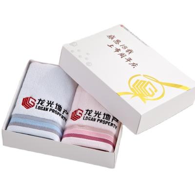 China Wholesale Custom Box Hot-selling High Quality Soft Luxury Gift Comfortable 100 Percent Cotton Face Towel Set for sale