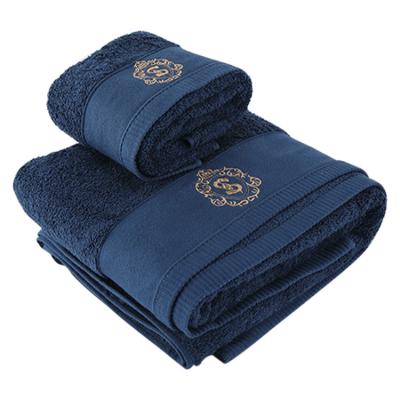 China Cotton QUICK DRY Luxury Home Bath LOGO Printed Embroidery Hand Printed Bathroom Workout Towels Custom Gym Custom for sale