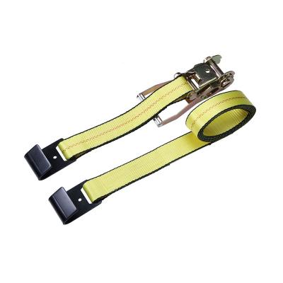 China Polyester 2 inch ratchet strap with flat hook for sale