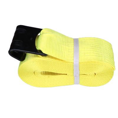 China Polyester winch strap with safety strap for sale