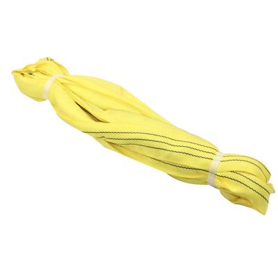 China Lifting Goods Yellow Round Cargo Sling Sling Lifting Strap for sale