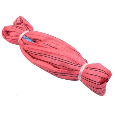 China Goods Factory Supply Red Color Lifting Sling Round Sling for sale