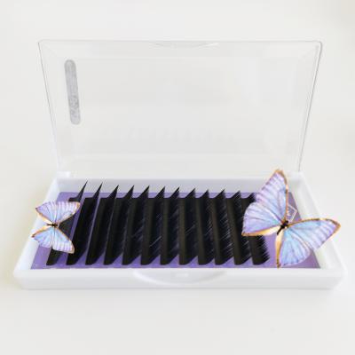 China Extremely Soft Wholesale Different Eyelash Extensions Eyelash Extension Mix CC Loop Random Length Tray for sale