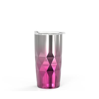 China Durable Double Walled Stainless Steel Vacuum Tumbler Sealed Insulated Travel Mugs for sale