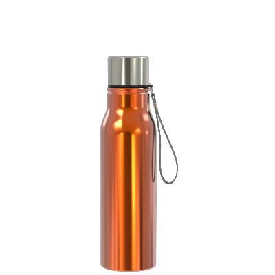 China Sustainable 800ml Stainless Steel Portable Single Wall Drinking Water Bottle With Rope for sale