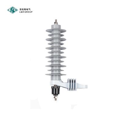 China L&R Zinc Oxide 30kV Compound MOA Transmission Line / Distribution Line Lightning Arrester for sale