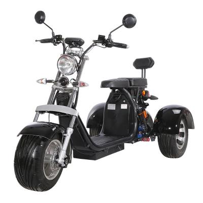 China European COC EEC certified 10inch aluminium three wheel electric scooter motorcycle electric tricycle scooter 2000w for sale